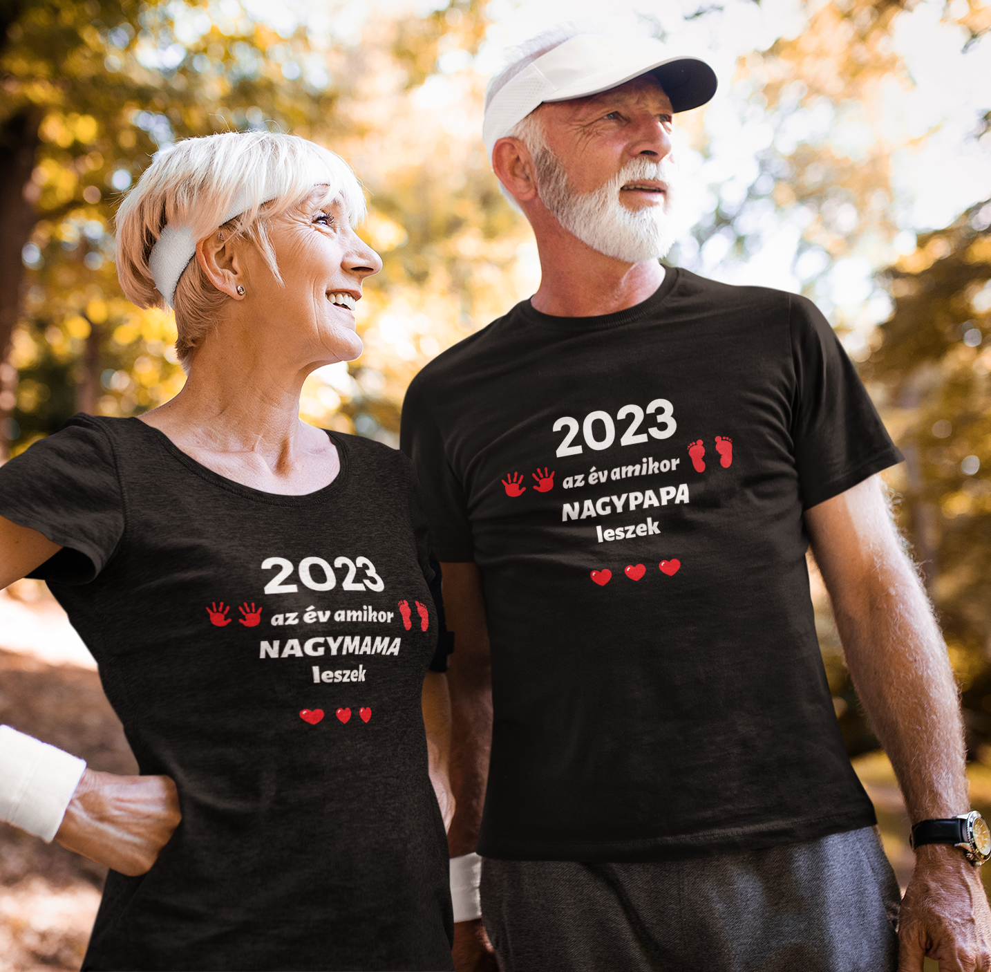 2023 az év amikor nagymama leszek/2023 az év amikor nagypapa leszek p (2db póló)